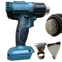Handheld 50-300℃ Electric Heat Gun for Makita 18V Battery Cordless Hot Air Gun with 3 Nozzles Industrial Home Hair Dryer