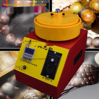 Adjustable speed automatic bead polishing machine, wooden bead polishing machine, round bead machine