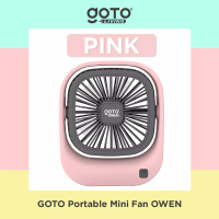 Goto Living Goto Owen Mini Fan Kipas Angin Kecil Meja Duduk Portable USB Charger