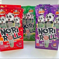 [roll] nori go roll seaweed snack rumput laut | isi 12 pcs barbeque