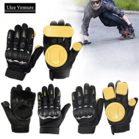 Skate Downhill Skateboard Gloves Long Board Slider Skateboard Turning Gloves Slide Brake Gloves With Slider Skate Accessories