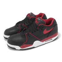 【NIKE 耐吉】休閒鞋 Air Flight 89 Low 男鞋 黑 紅 復古 低筒(FZ3045-001)