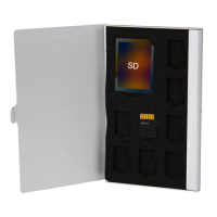 Aluminum Memory Card Storage Case Box Monolayer 1SD+ 8TF Micro SD Cards Pin Storage Cover Case Holder Protector Organizer