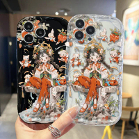 เคสการ์ตูนสาว, เคส TPU นุ่มกันกระแทก, เข้ากันได้กับ Infinix HOT 50, 50i, 11, 10, 12, เล่นสแกน NFC, 2