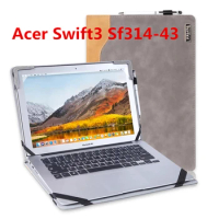 2021 New Luxury Laptop Case Cover for Acer Swift3 Sf314-43 Business Notebook Sleeve Protective Leather Skin