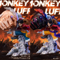 25cm One Piece Figure GK Luffy Bound Man Gear 3 Battle Form Action Figure Monkey D Luffy Popmax Resonance Figurine Model Toys