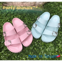 🎊 Party Animals 🎊Hello Kitty 凱蒂貓  輕量拖鞋 勃肯拖鞋 防水拖鞋 台灣製造