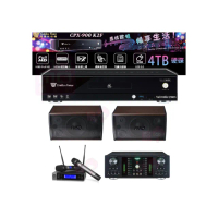 【金嗓】CPX-900 K2F+DB-7AN+JBL VM200+FNSD SD-305(4TB點歌機+擴大機+無線麥克風+喇叭)