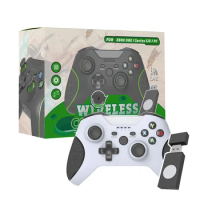 Wireless 2.4G Game Controller Dual Vibration Console Controller Built-in 3.5MM Jack Without Latency for Xbox One X/S/PC