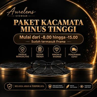 Kacamata Minus Tinggi Pria dan Wanita Lensa Tpisi 1.67 Anti Radiasi Photocromic Blueray Bluecromic -