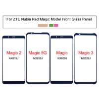 Front Touch Screen Glass Panel for ZTE Nubia Red Magic 5G NX659J NX609J, Magic 3 Mars2 NX629J,Magic 2 NX619J