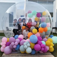 Kids Party Clear Inflatable Bubble Tent Transparent Inflatable Bubble Balloon House Tent