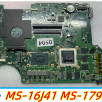 Original MS-16J41 FOR MSI Ms-16J4 Ms-1794 GE62 Ge72 Laptop Motherboard With I7-6700H Cpu And GTX970M Working Perfect