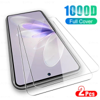 2Pcs 1000D Full Cover Tempered glass film For Vivo v27e HD Clear Screen Protector Anti Scratch For vivo v27e V27e Tempered film