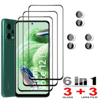HD Protective Glass For Xiaomi Redmi Note 12 S 5G Screen Protectors Redmi Nota 13 12 11 10 Pro Plus Tempered Glass &amp; Camera Lens Film Note 12S 11Pelicula Cristal Templado Note 12S 11S 10S Anti-Scratch Phone Front Film