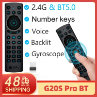 G20S/G20S Pro/G20S Pro BT Air Mouse Voice Remote Control 2.4G Wireless Gyroscope IR Learning for H96 MAX X96 MAX Android TV Box