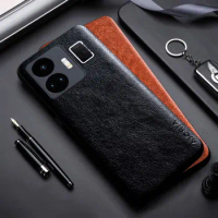 Luxury PU leather Case for Oppo Realme GT Neo 5 funda Business solid color design back cover for oppo realme gt neo5 neo 5 case