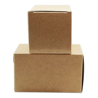 20Pcs Brown Kraft Paper Foldable Box for Wedding Gift Soap Craft Candy Chocolate Snack Jewelry DIY Packaging Recyclable Pack