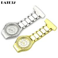 Elegant Brooch Nurse Pocket Watch Doctor Nursing Fob Medical Quartz Fob Watch Pin Clip Watch Hanging Clock Gifts Girls Present