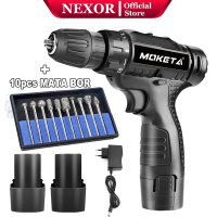 Nexor Mesin Bor Baterai Tangan 98V Cordless Drill Battery Impact Drill