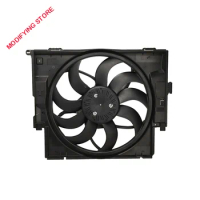 17428641963 for Radiator Condenser Cooling Fan Motor Assembly For BMW F30 320i