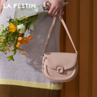 LA FESTIN Designer bags 2023 new high-end all-match single shoulder Messenger bag female texture niche armpit saddle bag