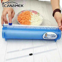 Home Plastic Wrap Dispensers And Foil Film Cutter Food Cling Film Cutter Stretch Plastic Wrap Dispenser