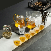 耐熱玻璃茶具套裝家用簡約日式整套功夫茶杯泡茶壺透明泡茶器