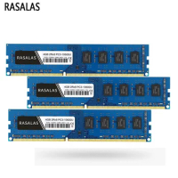 Rasalas DDR3 RAM 4GB 8GB 1066MHz 1333MHz 1600MHz Desktop Memory PC3-8500 PC3-10600 PC3-12800 240-Pin Non-ECC DIMM Memoria RAM