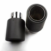 1 Piece Car Carbon Fibre Exhaust System Muffler Pipe Tip Curl Universal 304 Stainless Mufflers Decorations For Akrapovic