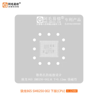BGA Reballing Stencil For Qualcomm Snapdragon CPU/RAM 865 SM8250 SM8150 / SM8475 888/SM8450/8350 SM7350 /7150