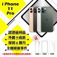【Apple 蘋果】A級福利品 iPhone 11 PRO 64GB 5.8吋 智慧型手機(外觀9成新+全機原廠零件)