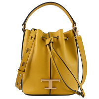 TOD’S T Timeless牛皮兩用水桶包(黃)