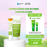Combo góp phần ngăn ngừa mụn Sữa rửa mặt Yoosun Acnes 100ml + Kem ngừa mụn Yoosun Acnes 15g