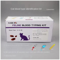 1Box/5PCS Canine And Feline Blood Typing Test Kit Rapid Hemolysis Judge Strips Disposable Hospital Supplies