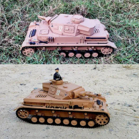 Dak PZ German Panzer IV Tank Militer Heng Long 3858-1 2.4GHz 1/16
