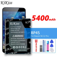 5400mAh KiKiss Rechargeable Battery BP45 BP 45 For Xiaomi Mi 12 Pro Mi12 Pro Mobile Phone Batteries
