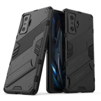 For Xiaomi Poco M3 Case Poco F4 GT Cover Bumper Holder Stand Armor Hard Phone Case For Xiaomi Poco M5 M4 X4 Pro X3 F3 F4 GT 5G