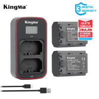 KingMa Battery for Sony NP-FZ100 2-Pack with Dual Charger - Lcd Display