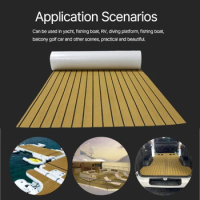 EVA Foam Boat Flooring Decking Sheet Self-Adhesive Non-Slip Marine Flooring Mat