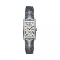 Longines Dolcevita 23 - L5.512.0.71.3 Diamond Steel Quartz Grey Alligator Strap