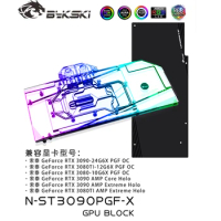 Bykski GPU Water Block For ZOTAC Geforce RTX 3090/3080 10/24G6X PGF OC PC Radiator VGA Backplate RGB M/B SYNC, N-ST3090PGF-X