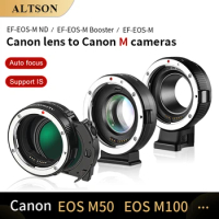 ALTSON EF-EOS Canon EF to M Lens Adapter Suooort IS Auto Focus Lens Converter Ring Compatible for Canon M100 M50 M6 M6 II M200