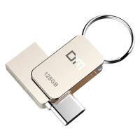 DM PD059 USB Flash Drive 128GB OTG Metal USB 3.0 64GB PenDrive Key 32GB Type C pen drive Mini 16GB Flash Drive Memory Stick