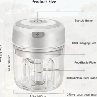 VISHAL Blender Daging Chopper Meat Grinder Sepenuhnya Otomatis Meat Grinder Chopper 2L Penggiling Da