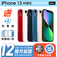 【Apple 蘋果】福利品 iPhone 13 mini 256G 5.4吋 保固12個月 贈四好禮全配組 手機醫生官方認證