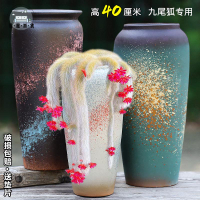 免運 花盆 陶瓷花盆 多肉花盆 高40大號九尾狐專用花盆陶瓷家用透氣陶土高筒多肉懸崖老樁盆庭院特惠/全館折扣 售後保障 開立發票m5327