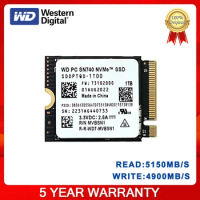Western Digital WD SN740 512G 1TB 2TB M.2 SSD 2230 NVMe PCIe Gen 4x4 SSD For Microsoft Surface ProX Surface Laptop 3 Steam Deck