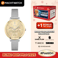 Jam Tangan Wanita Hugo Boss Symphony 1502600 Gold Dial Mesh Strap Silver