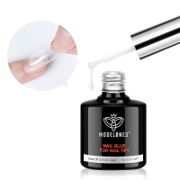 modelones 9 in One Gel Nail Glue Brush On Nail Glue 15 ml for tips Rhinestones Base Coat Blooming Ar